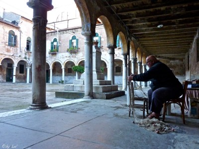 Alberto lavorando nel Campo San Pietro